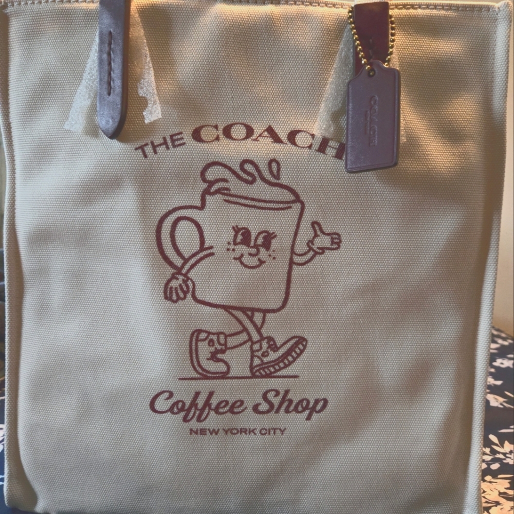 Coach Coffee Tote and Pouch